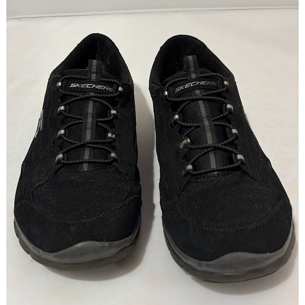 Skechers Sport Empire Connections Black Bungee Slip On Sneakers Womens 9.5